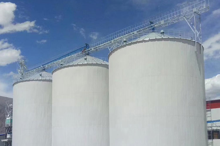 3×8000 tons highland barley insulation steel silo in Lhasa, Tibet